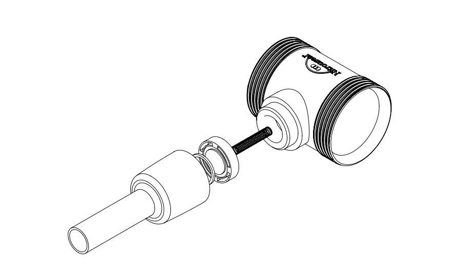 An exploded view shows the internals of the Vent Connector’s mechanism, including the unique, vented piston head.